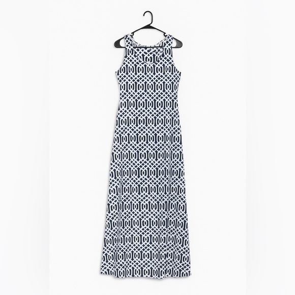 J. McLaughlin Dresses & Skirts - J.McLaughlin Geometric Maxi Dress Sleeveless A-Line Resort Wear Summer Chic